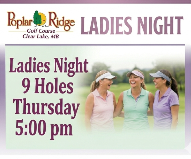 Ladies Night 9 Holes Thursday 5:00 pm